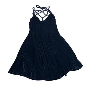 Killstar Black Velvet Magicka Skater Dress Size XS